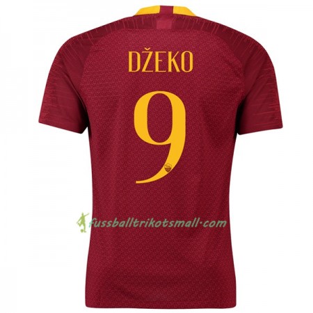 Günstige Fußballtrikots AS Roma Dzeko 9 2018-2019 Kurzarm Heimtrikotsatz kaufen
